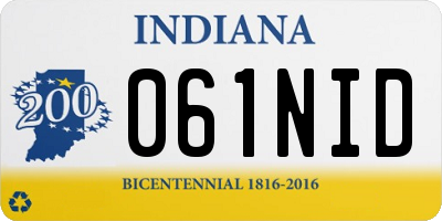IN license plate 061NID