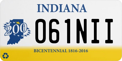 IN license plate 061NII