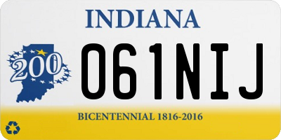 IN license plate 061NIJ