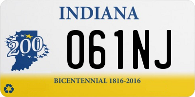 IN license plate 061NJ
