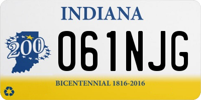 IN license plate 061NJG