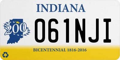IN license plate 061NJI