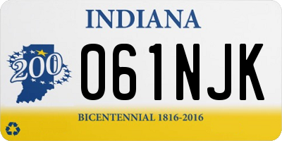 IN license plate 061NJK
