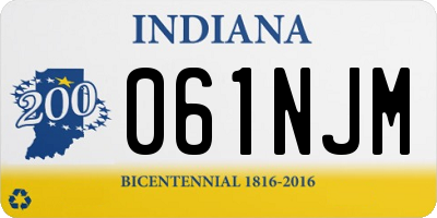 IN license plate 061NJM
