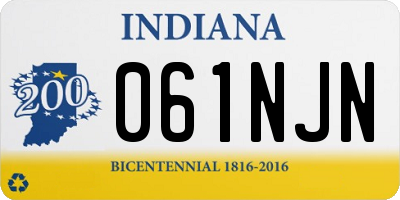 IN license plate 061NJN