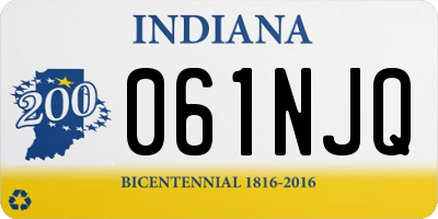 IN license plate 061NJQ