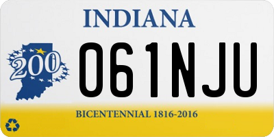 IN license plate 061NJU