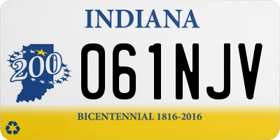 IN license plate 061NJV