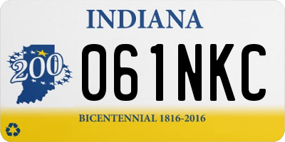 IN license plate 061NKC