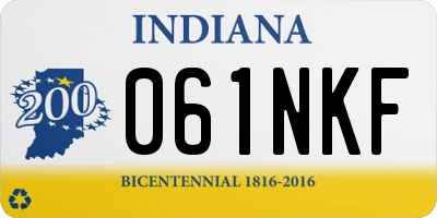 IN license plate 061NKF