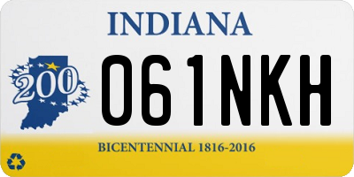 IN license plate 061NKH