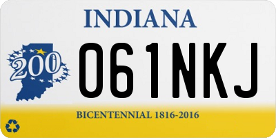 IN license plate 061NKJ