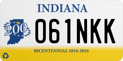 IN license plate 061NKK