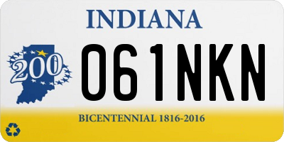 IN license plate 061NKN