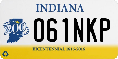 IN license plate 061NKP