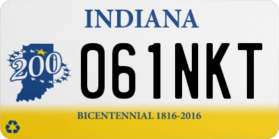 IN license plate 061NKT