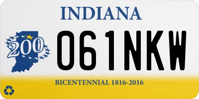IN license plate 061NKW