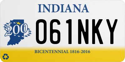 IN license plate 061NKY