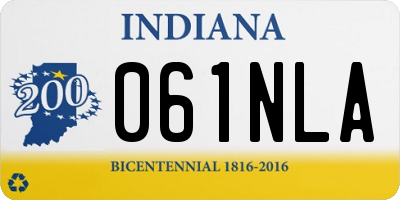 IN license plate 061NLA