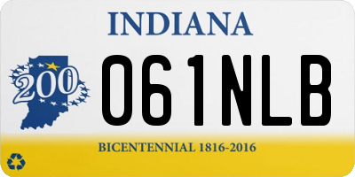 IN license plate 061NLB
