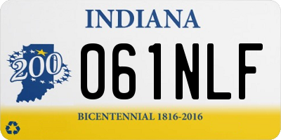 IN license plate 061NLF