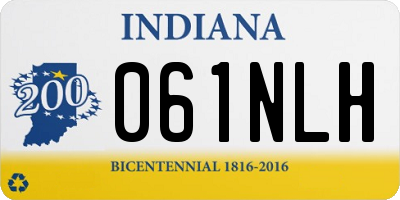 IN license plate 061NLH