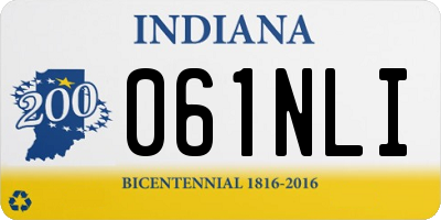 IN license plate 061NLI