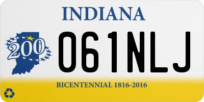 IN license plate 061NLJ