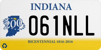 IN license plate 061NLL