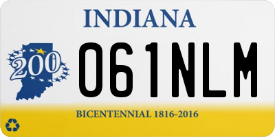 IN license plate 061NLM