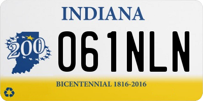 IN license plate 061NLN