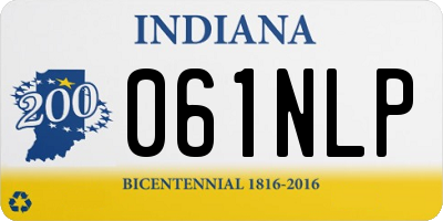 IN license plate 061NLP