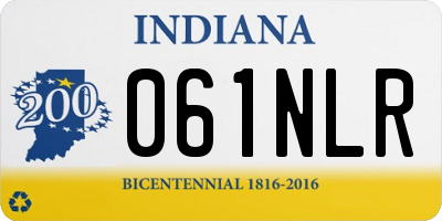 IN license plate 061NLR