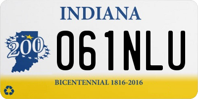 IN license plate 061NLU