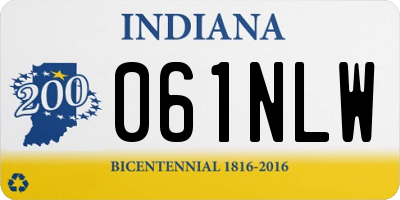 IN license plate 061NLW