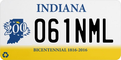 IN license plate 061NML