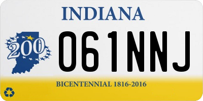 IN license plate 061NNJ