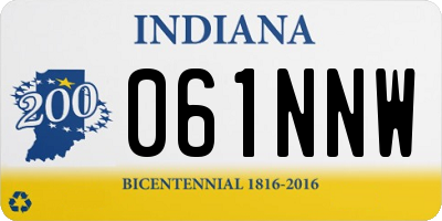 IN license plate 061NNW