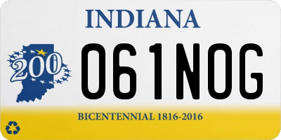 IN license plate 061NOG