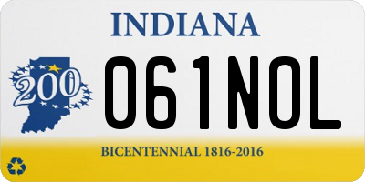IN license plate 061NOL