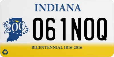 IN license plate 061NOQ