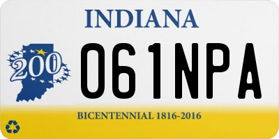 IN license plate 061NPA