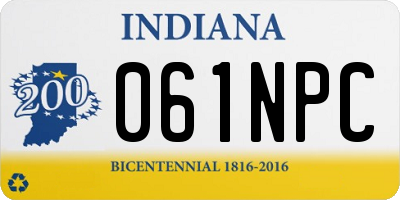 IN license plate 061NPC