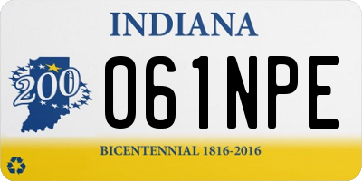 IN license plate 061NPE