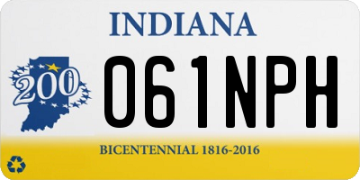IN license plate 061NPH