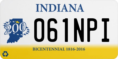 IN license plate 061NPI