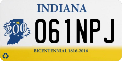 IN license plate 061NPJ