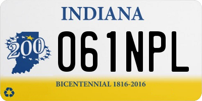 IN license plate 061NPL