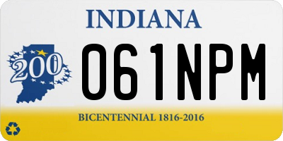 IN license plate 061NPM
