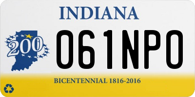 IN license plate 061NPO